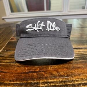 Salt Life visor (gray and white)